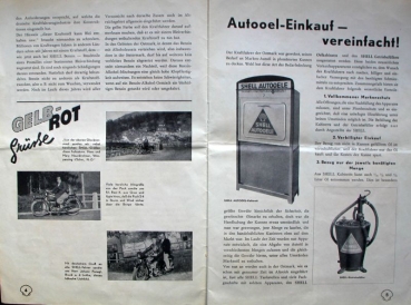 "Gelb-Rot Shell Floridsdorfer" Shell-Gasstation-Magazine 1939 (3461)